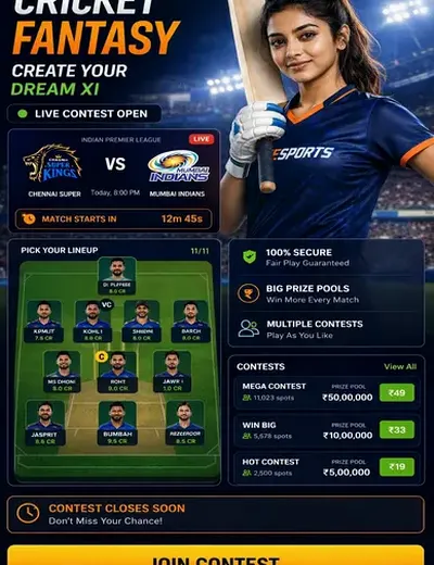 CRIC999 (cric999) fantasy cricket & matchday visual 3
